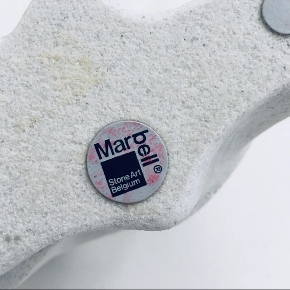 Vintage Marbell Stone Art Sculpture Belgium 2 People (5x3x4.5) MCM - Picture 5 of 7